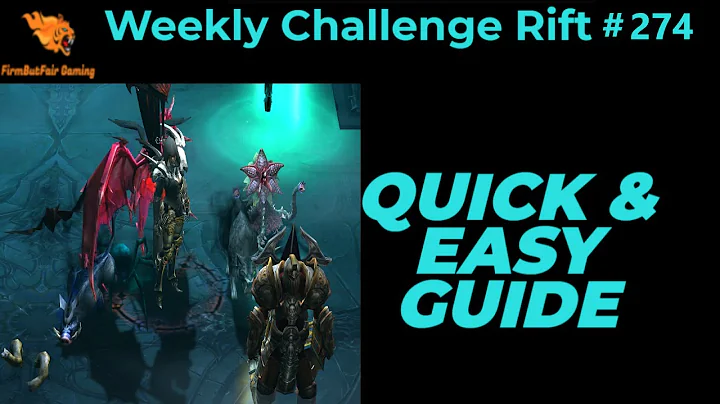 Diablo 3: NA Challenge Rift #274 - Quick & Easy Guide - Maps & Everything you need for a quick time!