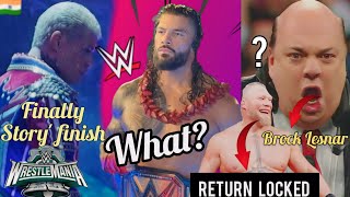 Breaking" Roman Reigns Career End ? Cody's Story Finnally Finished ? Brock's Return To WWE Really ?