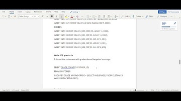 VTU 18CSL58  ORDER DATABASE DBMS LABORATORY | YOUR STUDY TUTOR |
