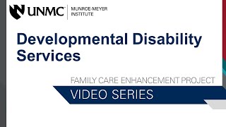 Developmental Disability Services