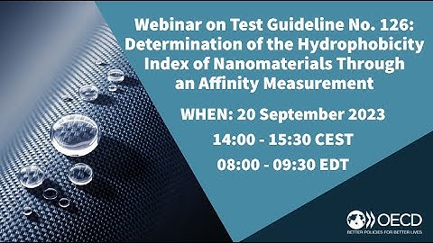 TG 126: Determination of the Hydrophobicity Index of Nanomaterials Through an Affinity Measurement