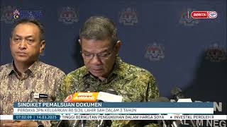 14 MAC 2025 - BP- SINDIKET PEMALSUAN DOKUMEN PERDAYA JPN KELUARKAN 80 SIJIL LAHIR SAH DALAM 3 TAHUN