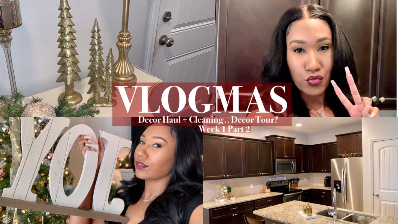 VLOGMAS 2020 | MORE CHRISTMAS DECOR + CLEAN WITH ME + MORE | WEEK 1 PART 2