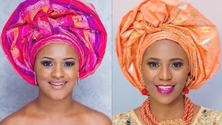 How to tie Ayaba Royal Queen gele  full tutorial (Head gear)