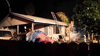 3 Agencies Fight House Fire In Ceres, California