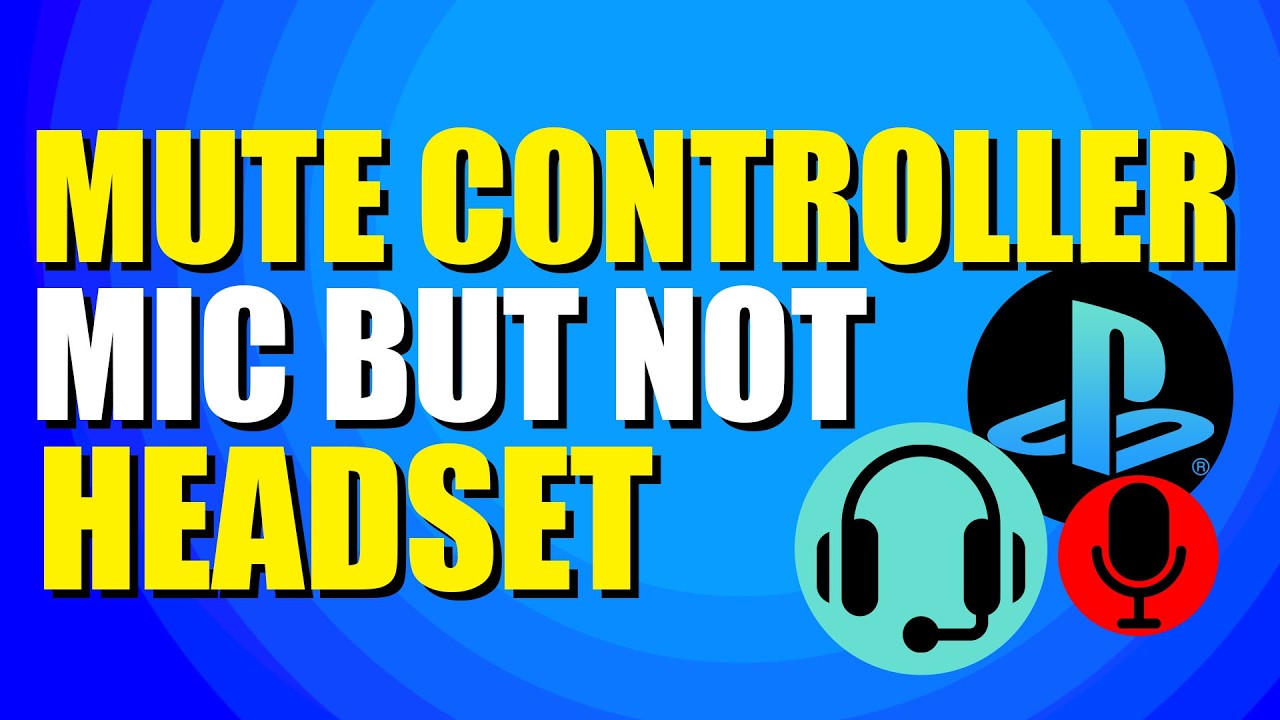 How To Mute PS5 Controller Mic But Not Headset (Quick & Easy)