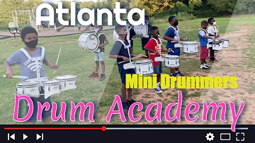 Atlanta Drum Academy Lil Rascalz Drumline Warming Up