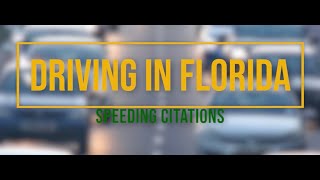 Driving in Florida: Speeding Citations