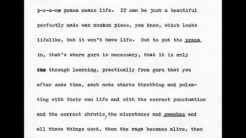 Ravi Shankar - Details on Raga PT 3 - Lecture at CCNY 1967