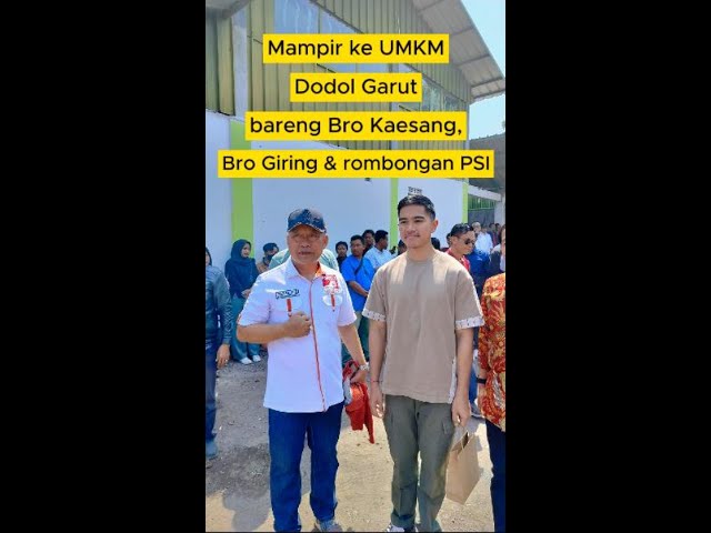 Mampir ke UMKM Dodol Garut bareng Bro Kaesang, Bro Giring dan Rombongan PSI class=