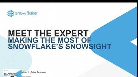 Snowsight - Demonstration