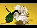 How to  make  easy origami hibiscus paper flowerdiy crepe paper flower making fast craft tutorial