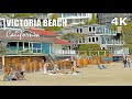 Victoria Beach at Laguna Beach, Orange County California - Travel Walking Tour - 2021 - 4K