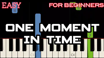 ONE MOMENT IN TIME [ HD ] - WHITNEY HOUSTON | SLOW & EASY PIANO