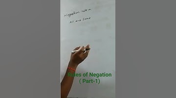 Rules of Negation (Part-1) #randommaths #vimleshsir #shortsvideo