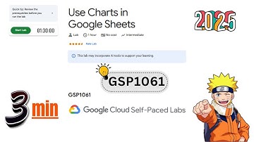 Use Charts in Google Sheets [2025] | #GSP1061 || Lab Solution | Qwiklabs Arcade 2025 #arcade
