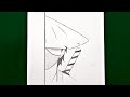How to draw anime  easy anime drawing  step by step  tutorial