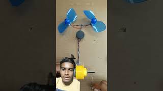 DC Motor Se 2 Fan Chalaye 😱 Amazing DIY Generator Experiment #diyproject #dcmotor #schoolproject