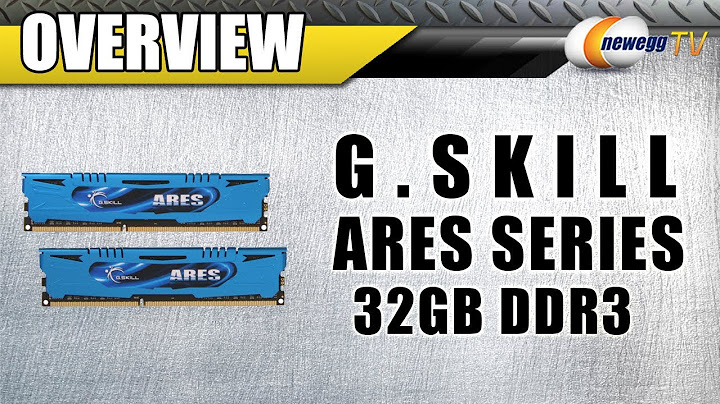 Newegg TV: G.SKILL Ares Series 32GB DDR3 Memory Kit Overview