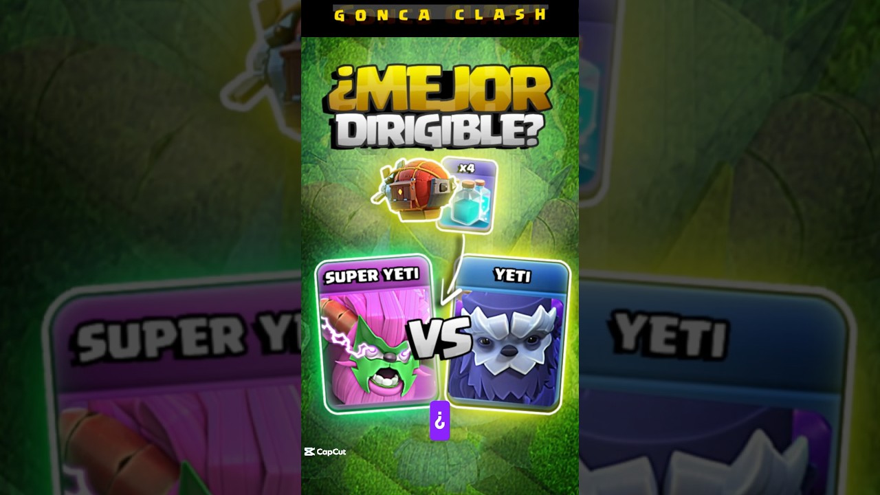 DIRIGIBLE de SUPER YETI vs YETI con CLONACIÓN 🚀 ¿QUÉ ESTÁ MÁS ROTO en Clash of Clans?