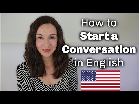 How to START a Conversation in English with Anyone