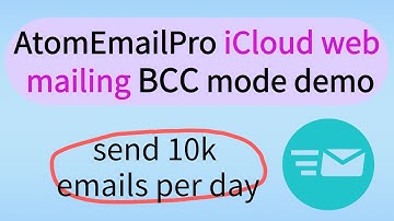 AtomEmailPro iCloud Webmailing Demo (BCC sending) | Bulk Email Sender | Mailer Bot | Send 10K emails