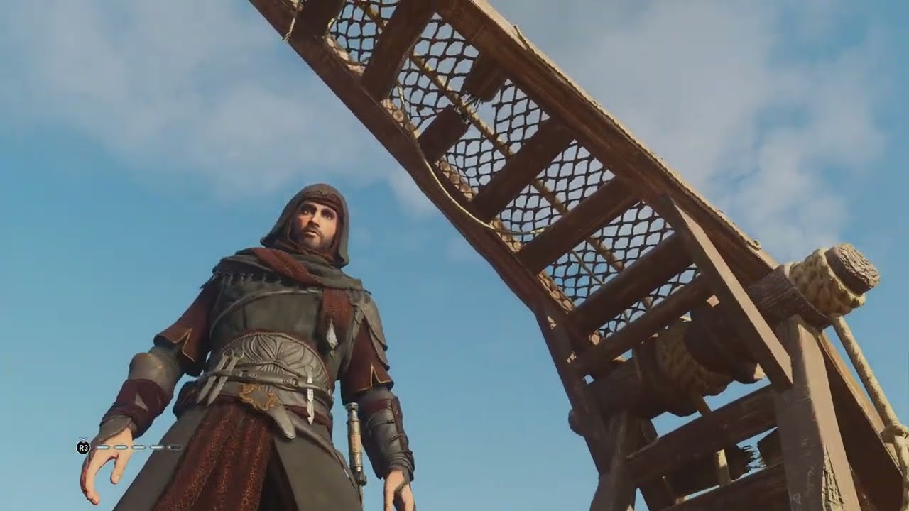 [Patch 1.0.7] Grey Initiate of Alamut Dye vs 18 Guards [Combat] Hard Difficulty AC Mirage Permadeath