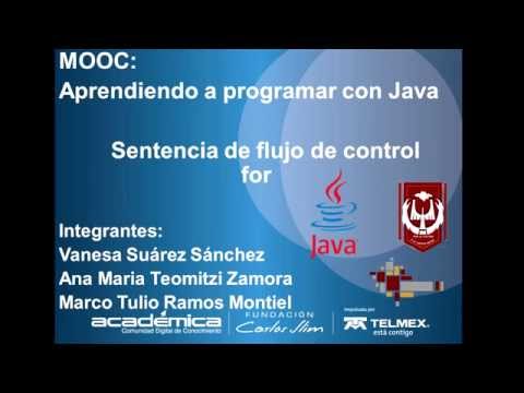Sentencia de Flujo de Control "for" - Java Basico