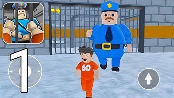 Obby Escape from Barry Prison - Gameplay Walkthrough Part 1 (Android, iOS)