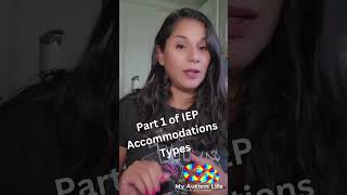 What are some examples of an IEP accommodation under the Presentation category? #specialedteacher
