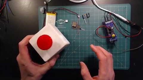IoT (ESP-12/ESP8266) Battery Powered Party Button