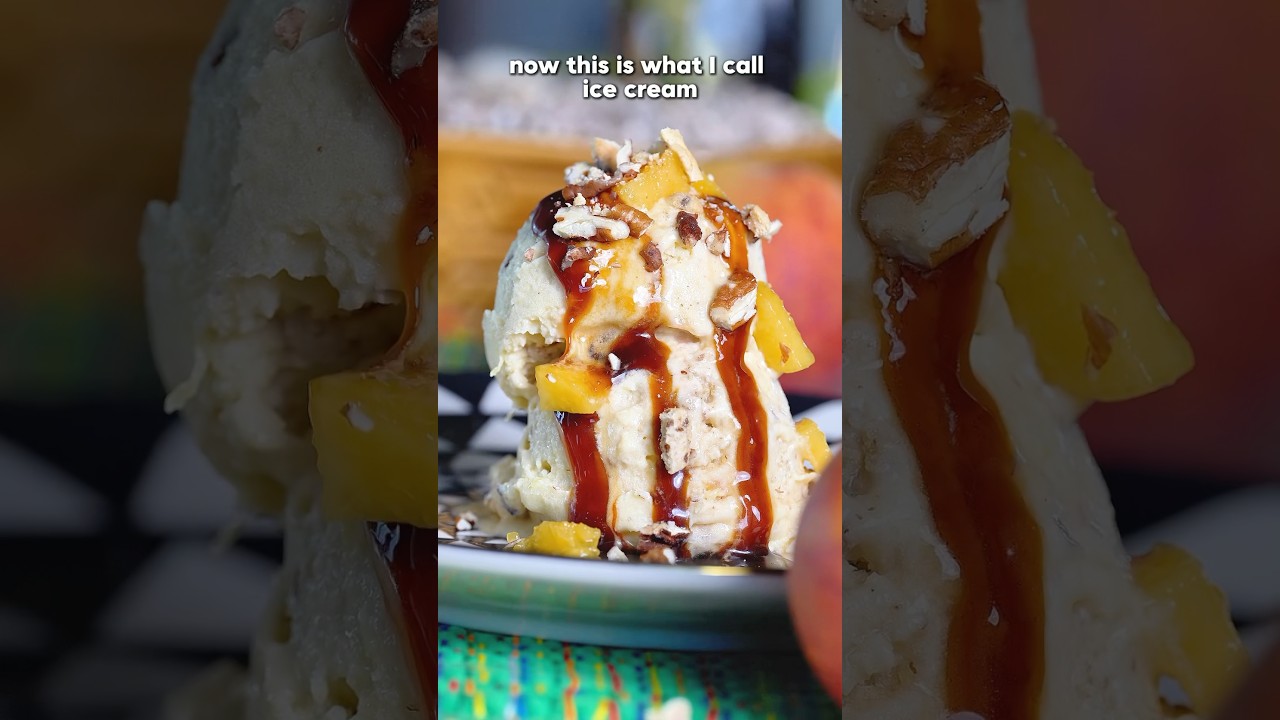 Вы будете хотеть этого всё лето! Мороженое «Коблер» с персиками и кокосовым кремом 🍨 