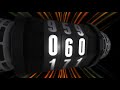 1 Minute Spinning Odometer Countdown timer! Count the seconds to zero