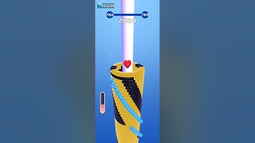 Stackball 3D ❤️💛⚫ Max Levels Gameplay #shorts #viral #trending #stackball