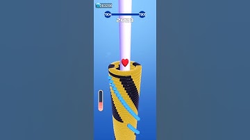 Stackball 3D ❤️💛⚫ Max Levels Gameplay #shorts #viral #trending #stackball