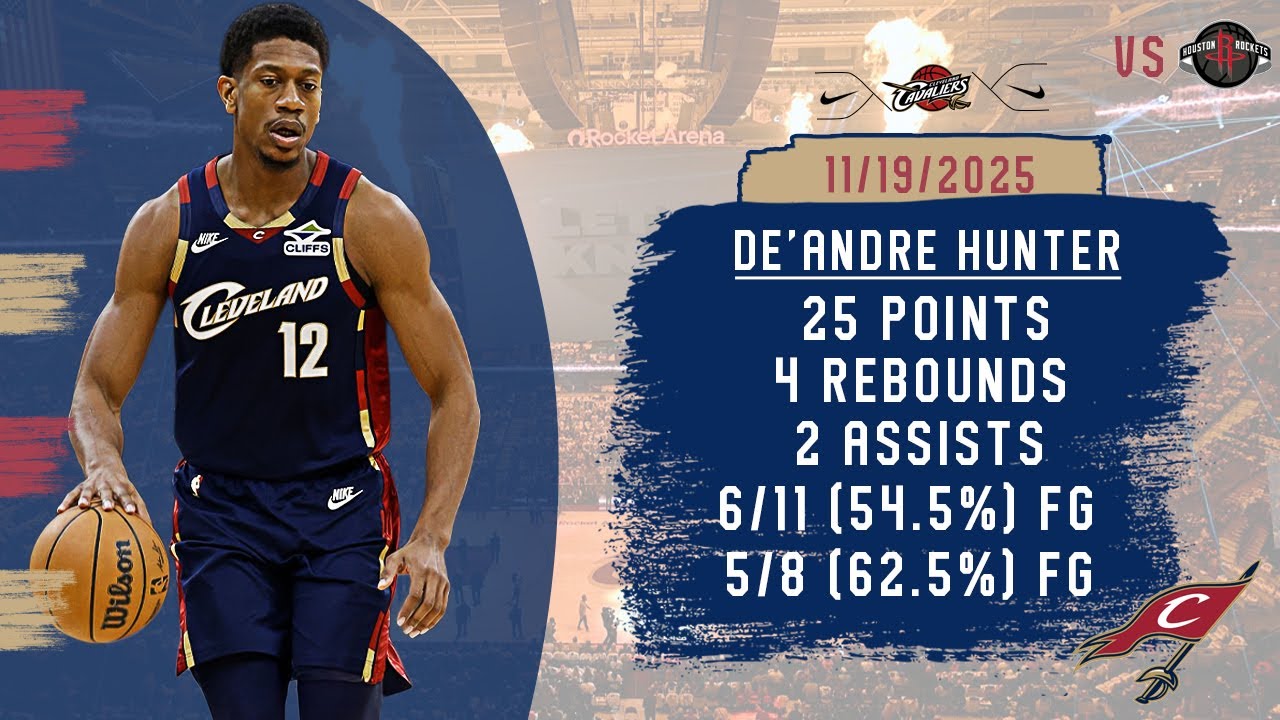 De'Andre Hunter  Highlights vs Rockets | 25 PTS, 5 Threes, 2 AST | November 19, 2025