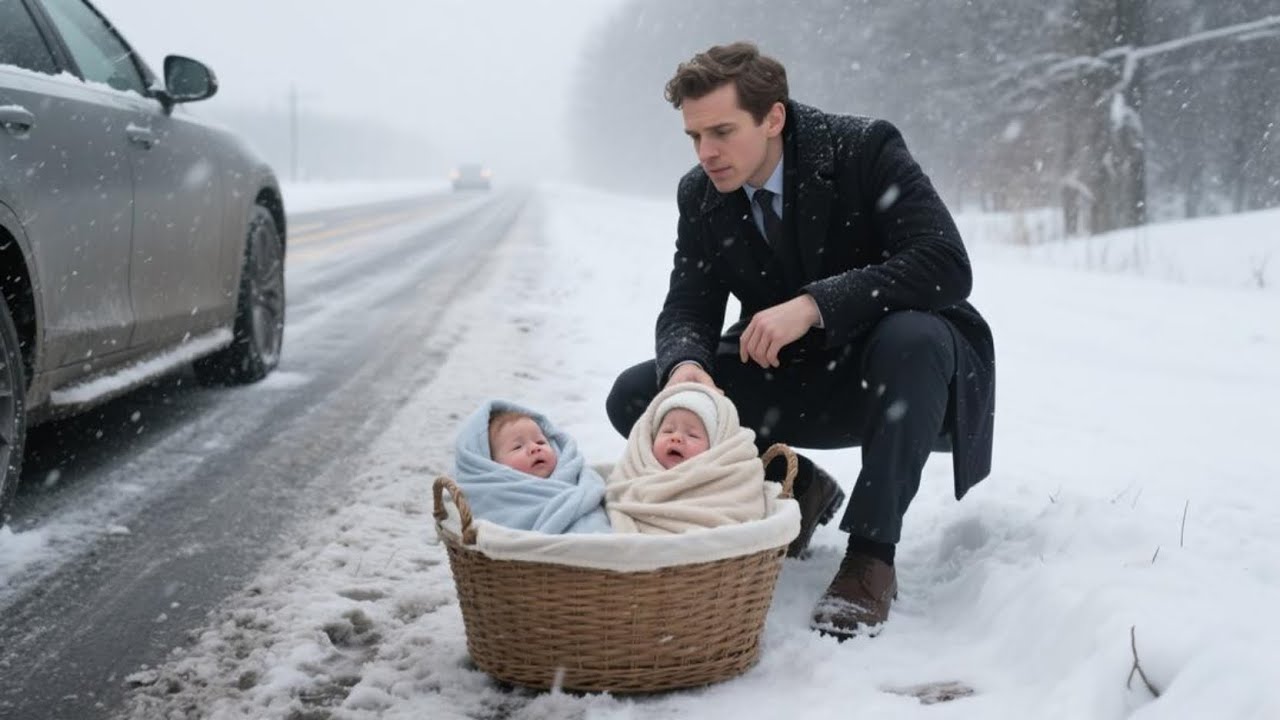 Young Billionaire Rescues Newborn Twins from a Snowstorm — Then Sees a Clue That Brings Him to
