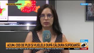 Cod Galben De Ploi Si Vijelii, După Căldura Sufocantă