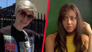 Aubrey Plaza's Aunt Visits Her On The Set Of "The To Do List" (2013)