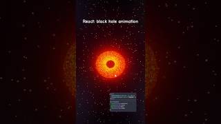 Black hole animation using React with Three.js library 👀 #code #programming