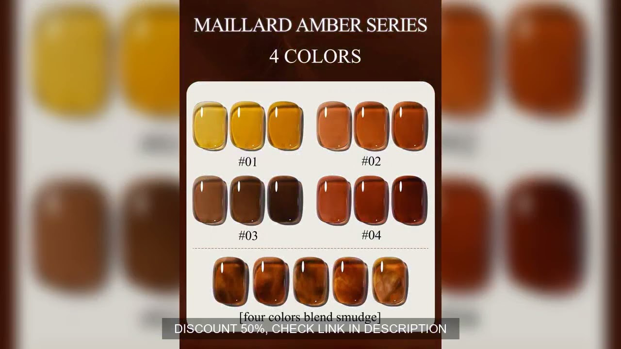 1-12pcs WS Christmas Nail Ice Transparent Tortoise Amber Gel Nail Polish Popular Whitening Brown Ora