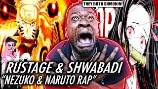 RUSTAGE & SHWABADI ARE ON FIRE! | Demon Slayer & Naruto: Shippuden Rap| ft. Khantrast & Lulunarina