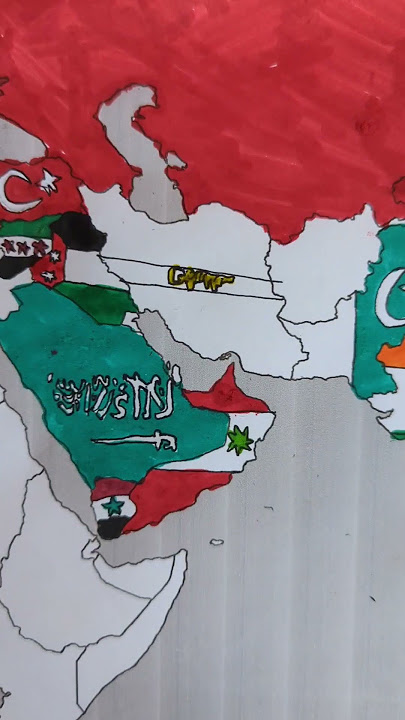Map of Asia 1950 - Kingdom of Iran #flag #history #asia #1950 #iran