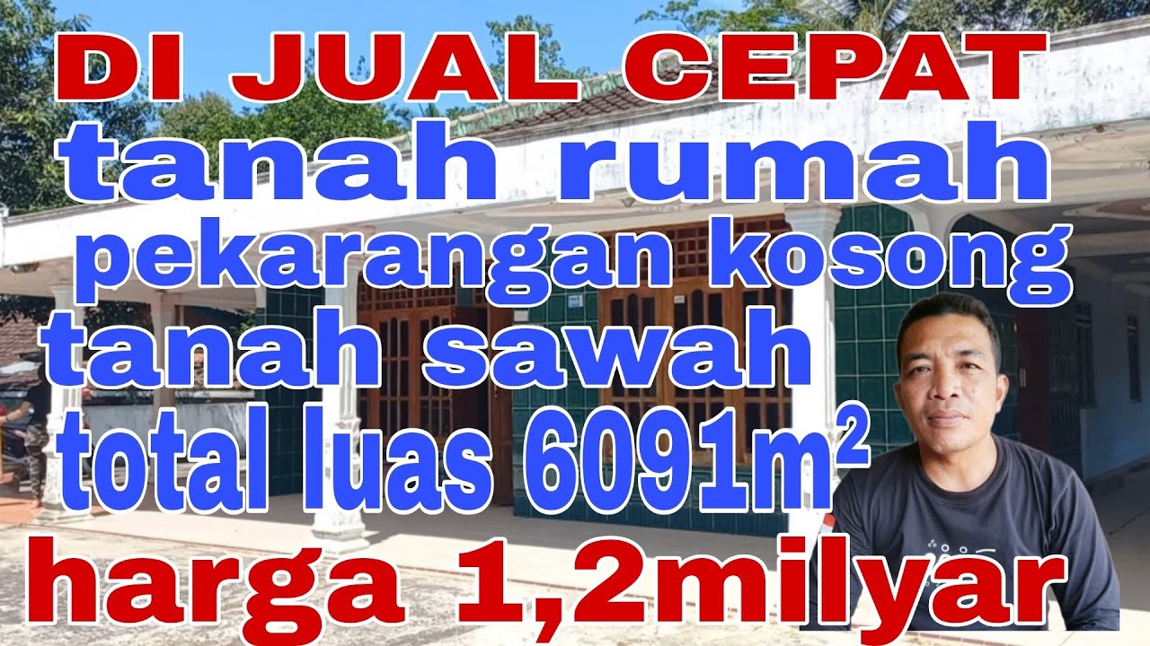 DI JUAL CEPAT TANAH RUMAH SIAP HUNI PAKET TIGA SHM LUAS 5091 M² HARGA 1,2 M @Cah Ngarit Property