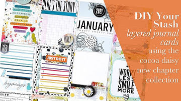 DIY Your Scraps: Layered Cards With the Cocoa Daisy New Chapter Collection!