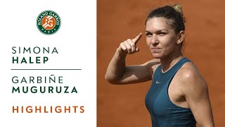 Simona Halep vs Garbine Muguruza - Semi-Final Highlights I Roland-Garros 2018