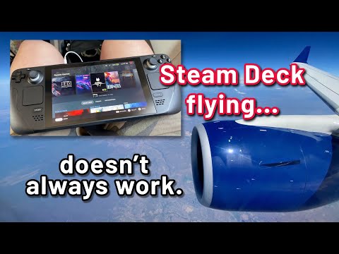 Steam Deck on an airplane could be better.