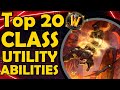 Top 20 class utility abilities in wow