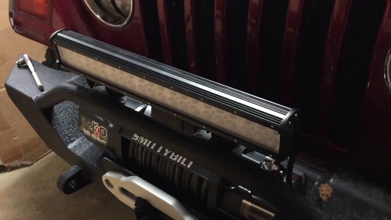 Nilight 126w 20" LED bar install YouTube