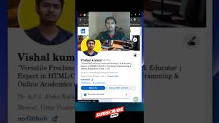 Celebrity How to put Github link on linkedin profile #linkdedin #ezzcoding Profile